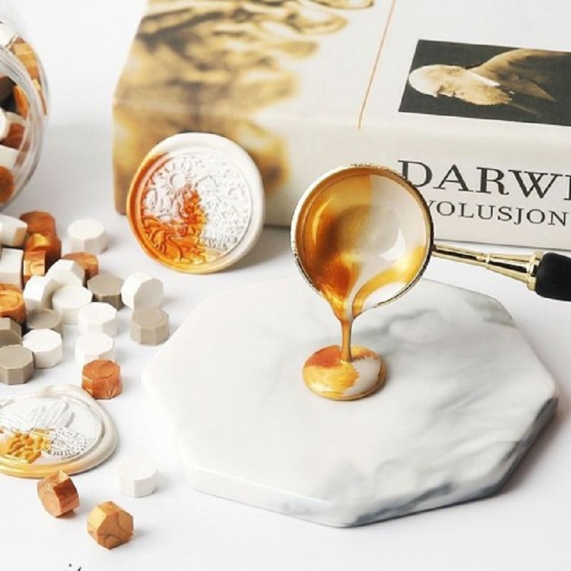 200 buah pernis lilin manik-ma - Wax Seal Stamp Set ulasan dan harga